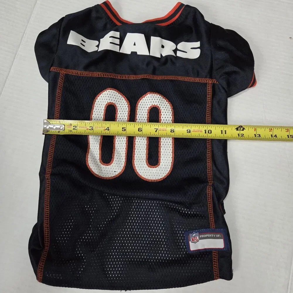 Pets First NFL Raglan Mesh Jersey Pet Dog Jersey Chicago Bears Football